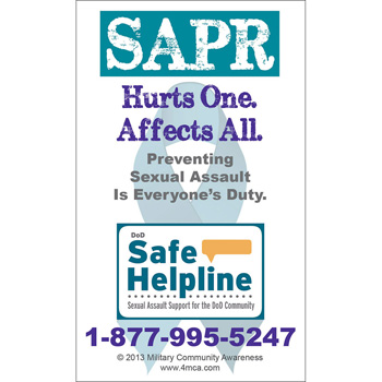 Sexual Assault Prevention & Response Magnet (25 Pack)