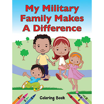 Color Me Coloring Book: (50 Pack) My Military Family Makes a Difference