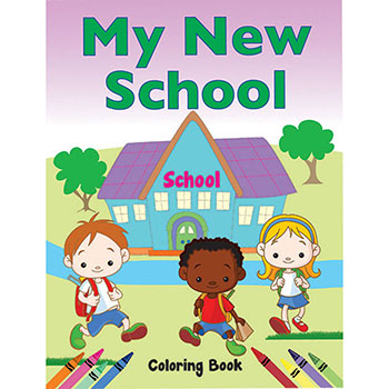 Color Me Coloring Book: (50 Pack) My New School