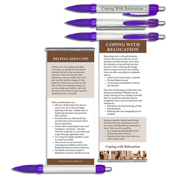 Coping with Relocation Military Instant Facts Banner Pen