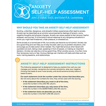 Anxiety Self&#8209;Help  Assessment