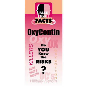 Face the Facts: (25 Pack) OxyContin Drug Prevention Pamphlet