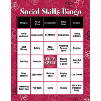 Social Skills BINGO! Game for Adults