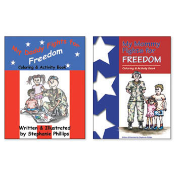 My Daddy/My Mommy Fights for Freedom Coloring/Activity Book Set