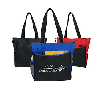 Convention Tote With Side Pockets
