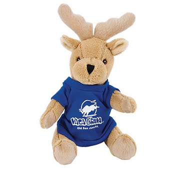 7" Moose With T Shirt, Ribbon or Bandana