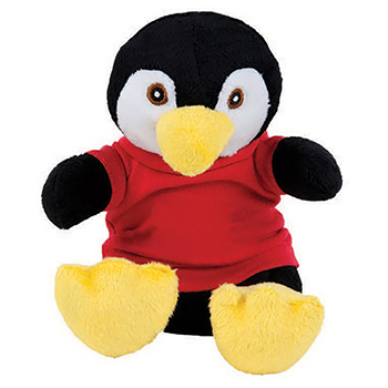 7" Extra Soft Penguin with T Shirt, Ribbon or Bandana