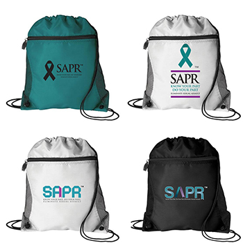 SAPR Mesh Pocket Drawstring Bag