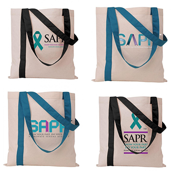 SAPR Striped Economy Tote