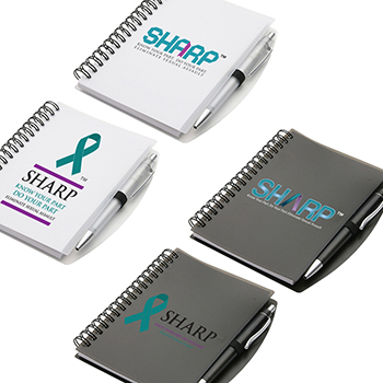 SHARP Hardcover Notebook & Pen Set