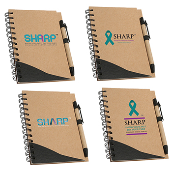 SHARP Recycled Notebook & Pen