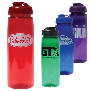 30 oz. Poly Saver PET Bottle With Flip Top Cap