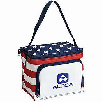 Patriotic Polyester Cooler Bag