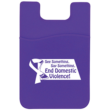 End Domestic Violence Silicone Mobile Pocket