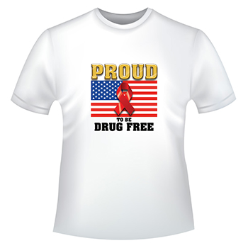 Proud To Be Drug Free T Shirt
