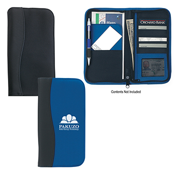 Microfiber Travel Wallet with Embossed PVC Trim