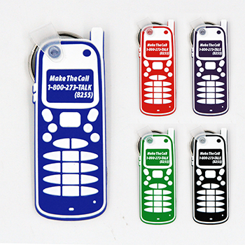 PVC Soft Cell Phone Keychain