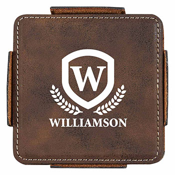 4 Piece Stitched Coaster Set
