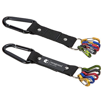 Aluminum Carabiner Strap With Color Code Key Clips