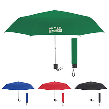 42" Arc Telescopic Umbrella With 100% rPET Canopy