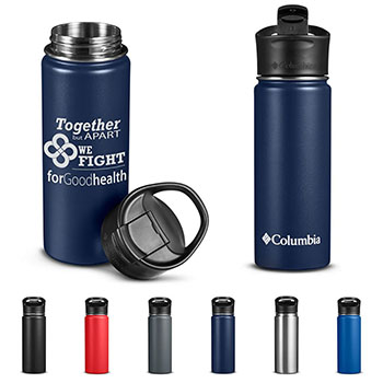 Columbia® 18 oz. Double Wall Vacuum Bottle With Sip Thru Lid