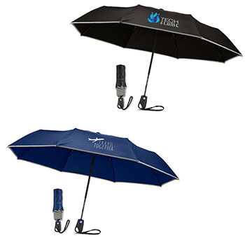 42" Auto Open Umbrella With Reflective Trim