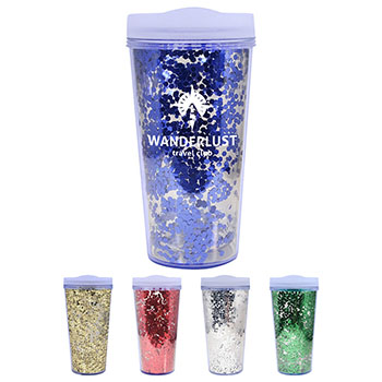 17 oz Glamour Glitter Tumbler