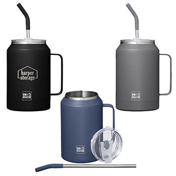 Dri Duck Maverick 32oz Insulated Stainless Steel Mug With Straw