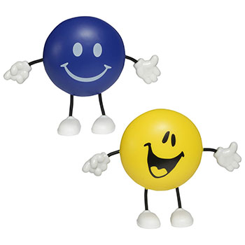 Round Stress Reliever Figure With Custom Emoticon Face