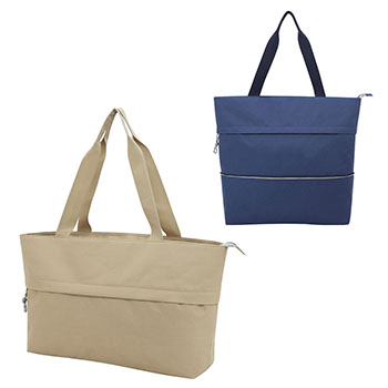 Rio Extendable Polyester Zippered Tote