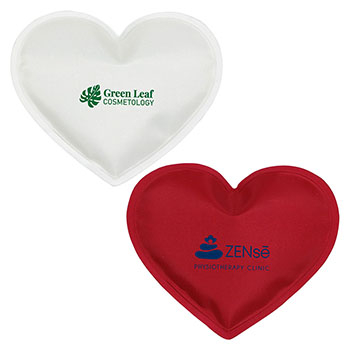 Aqua Pearls Heart Nylon-Covered Hot/Cold Pack