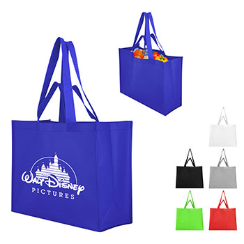 Matte Laminated Recycled Non-Woven Dual Handle Shopper Tote Bag