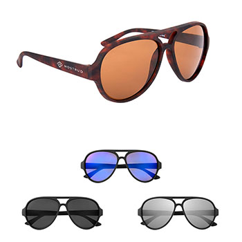 Rubberized Recycled Frame Aviator Sunglasses