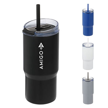 Auxo 24 oz Vacuum Insulated Straw Tumbler