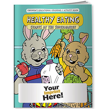 Healthy Eating Starts at the Supermarket Coloring Book 