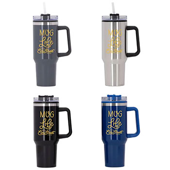 Behemoth 40 oz. Hugo Plastic Interior Stainless Steel Travel Mug