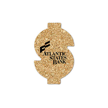 Dollar Sign Cork Coaster
