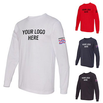 America250™ USA Made Long Sleeve T Shirt