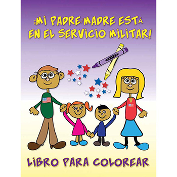 Yellow Ribbon Coloring Book: (50 Pack) My Parent is in the Military!   Spanish