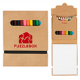 12 Piece Colored Pencil Set With Paper