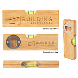 Bamboo Level With Bottle Opener