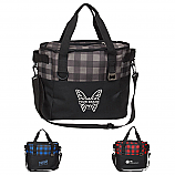 Plaid Insulated Cooler Bag 