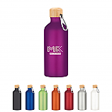 20 Oz Aluminum Tundra Bike Bottle With Bamboo Lid